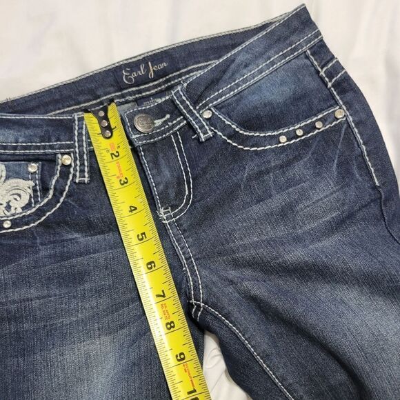 Earl jeans slim Fit Sz 1 Junior Dark Wash Like New - Picture 11 of 14